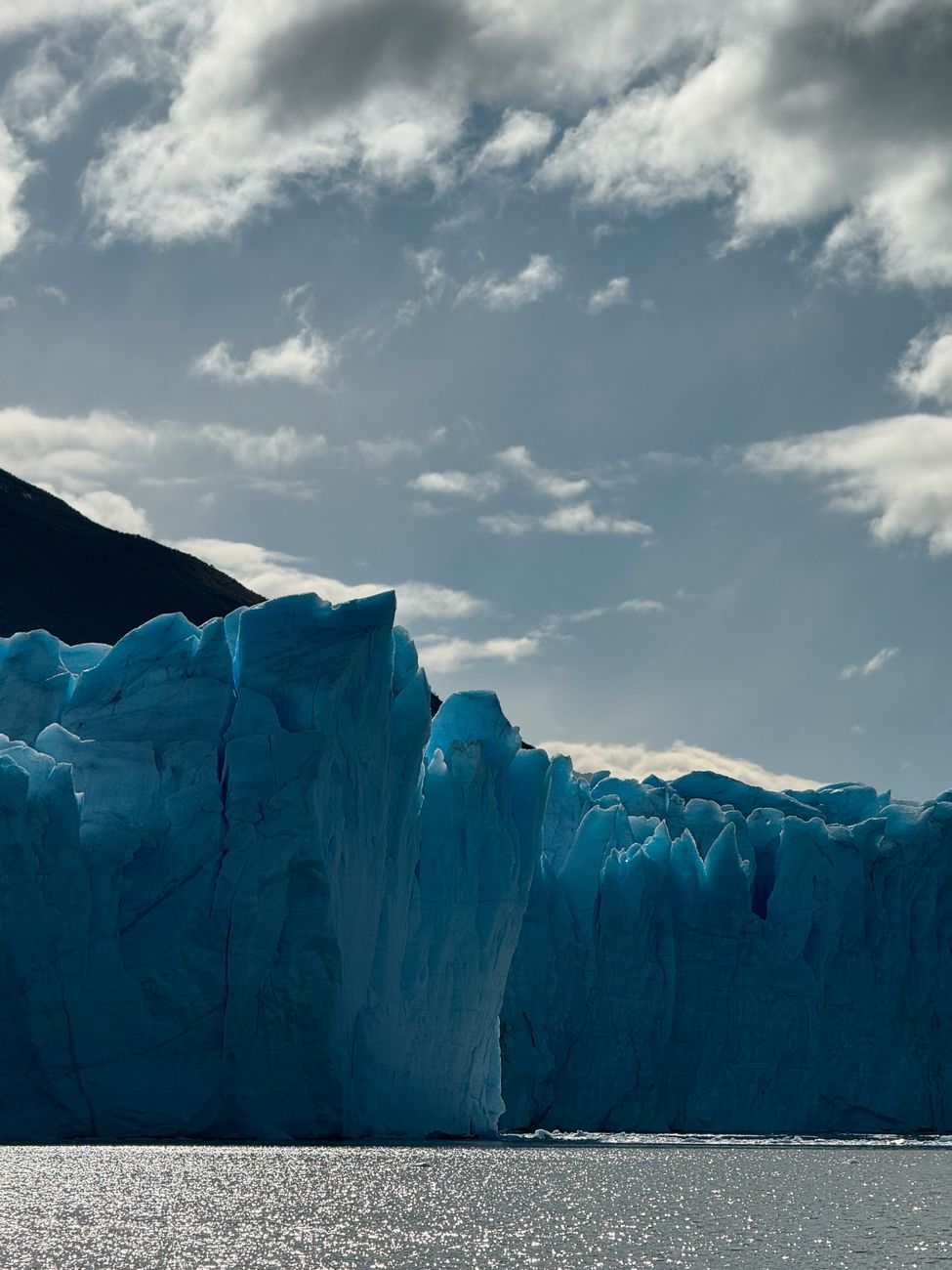 Pared imponente del glaciar Perito Moreno